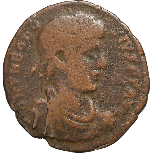 Teodosio I,
 
 Follis,
 
 378-383