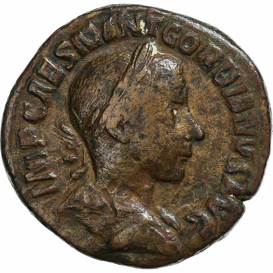 Gordio III,
 
 sestercio,
 
 240