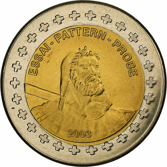 Suiza, 
  
  2 euros, 
  
  Fantasía-Euro-Muster