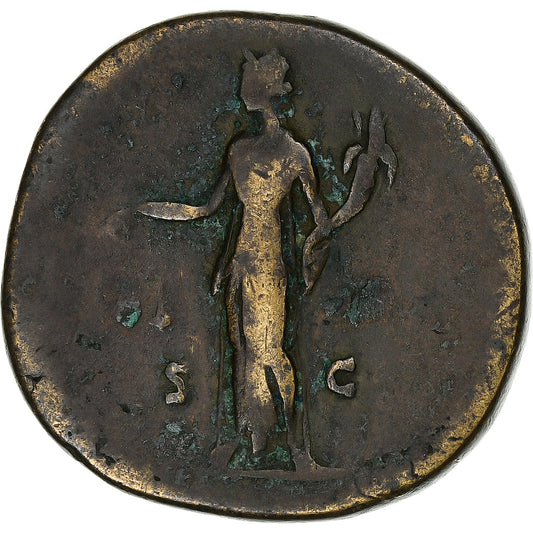 Antonino Pío 
  
  sestercio, 
  
  148-149
