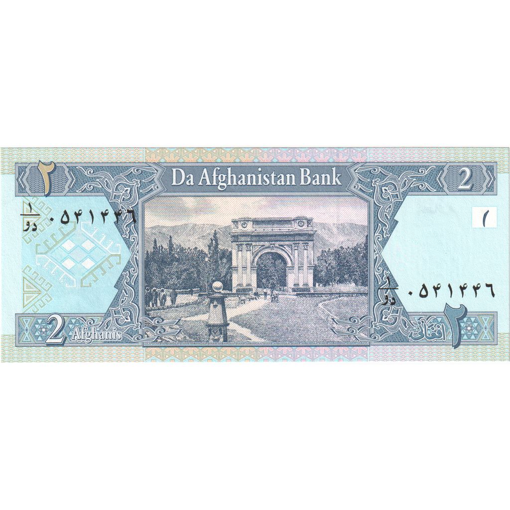 Afganistán,

2 afganos,

UNC (65-70)