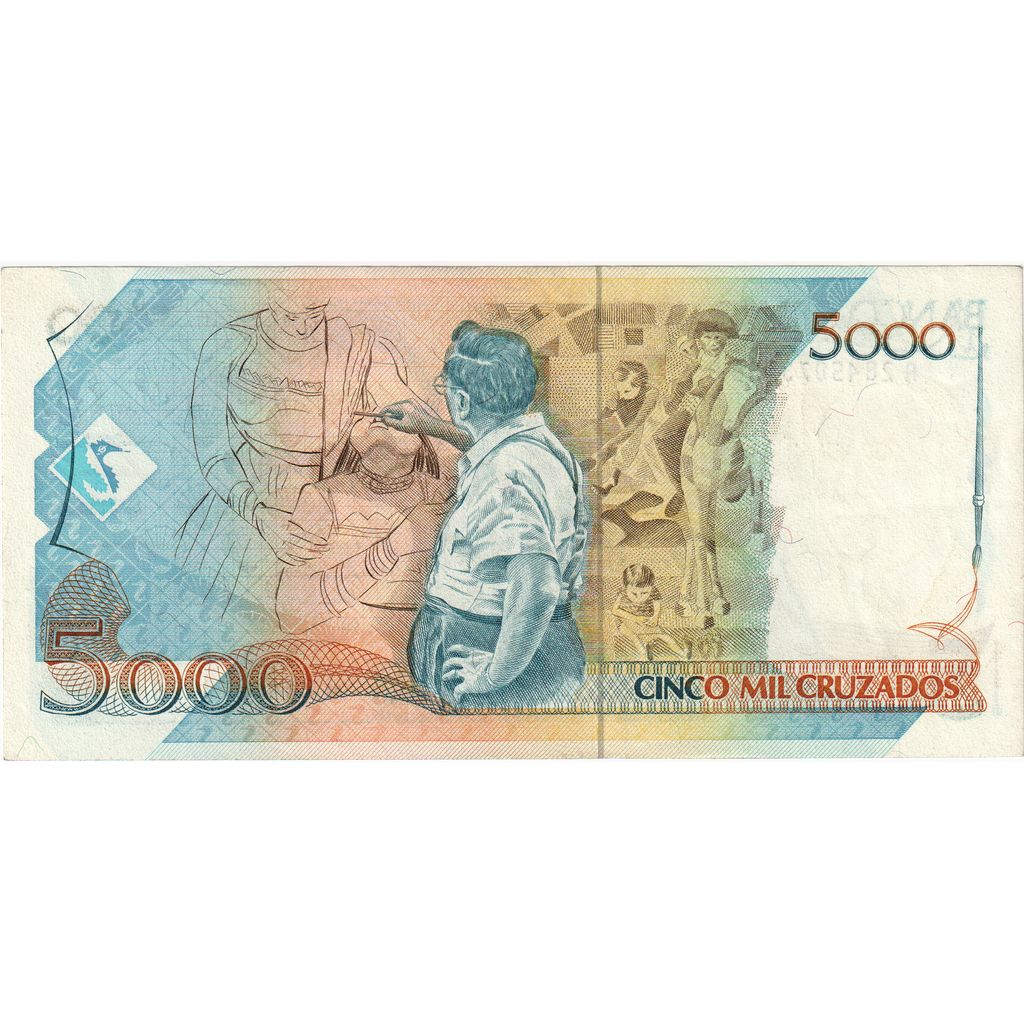 Brasil, 
  
  5 Cruzados Novos por 5.000 Cruzados, 
  
  UA(55-58)