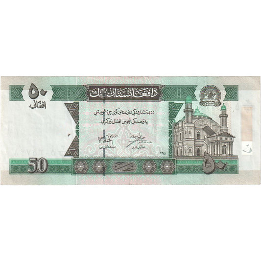 Afganistán,

50 afganos,

UNC(63)