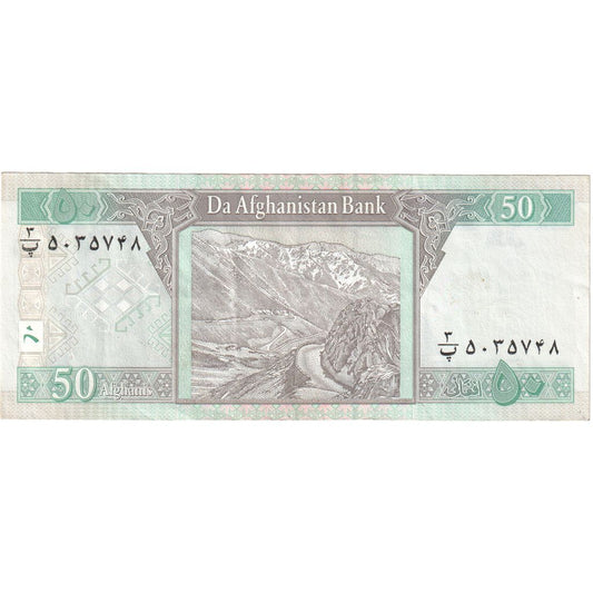 Afganistán,

50 afganos,

UNC(63)