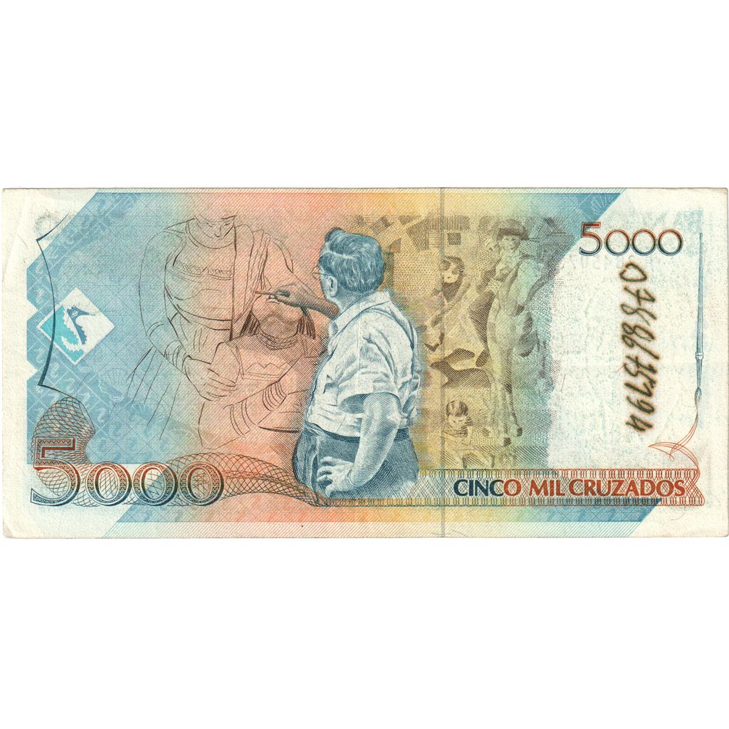 Brasil, 
  
  5 Cruzados Novos por 5.000 Cruzados, 
  
  FV (20-25)