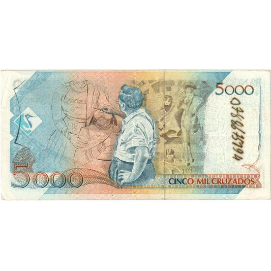 Brasil, 
  
  5 Cruzados Novos por 5.000 Cruzados, 
  
  FV (20-25)