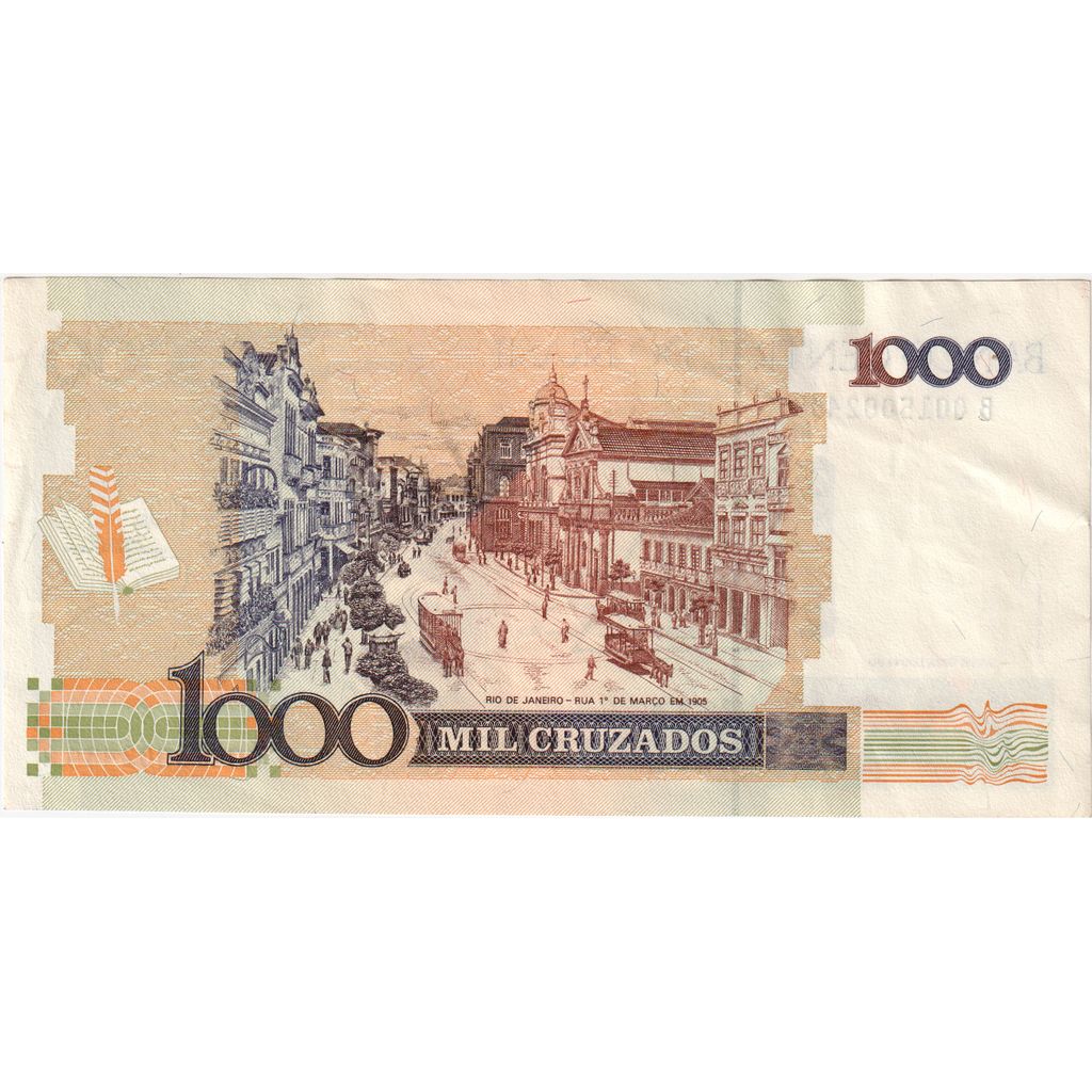 Brasil, 
  
  1 Cruzado Novo por 1000 Cruzado, 
  
  UA(55-58)