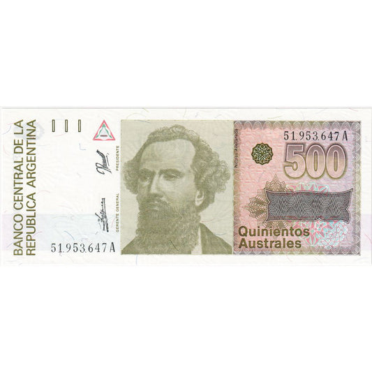 Argentina,

500 australianos,

UNC (65-70)