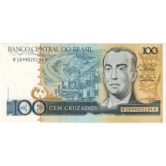 Brasil,

100 Cruzados,

UNC (65-70)