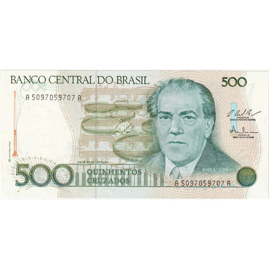 Brasil,
 
 500 cruzados,
 
 UNC(65-70)