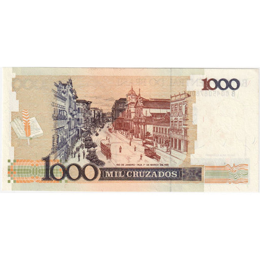 Brasil, 
  
  1 Cruzado Novo por 1000 Cruzado, 
  
  UNC(63)