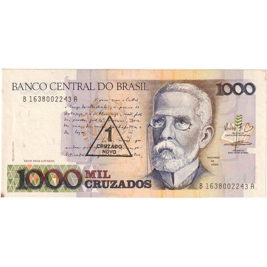 Brasil, 
  
  1 Cruzado Novo por 1000 Cruzado, 
  
  educación física (40-45)