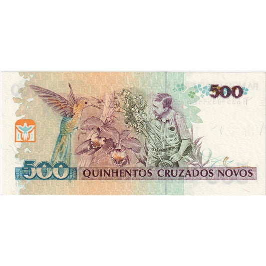Brasil, 
  
  500 Cruzeiros por 500 Cruzados Novos, 
  
  UNC(63)