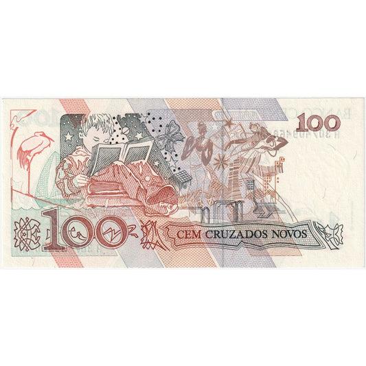 Brasil, 
  
  100 Cruzados Novos, 
  
  UNC(65-70)