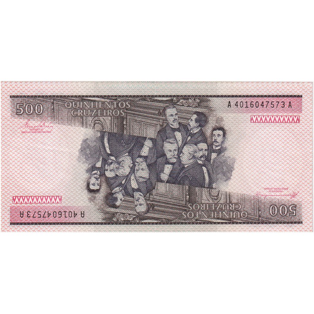 Brasil,
 
 500 cruzeiros,
 
 KLM: 200b