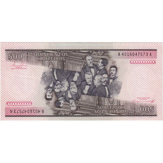 Brasil,
 
 500 cruzeiros,
 
 KLM: 200b