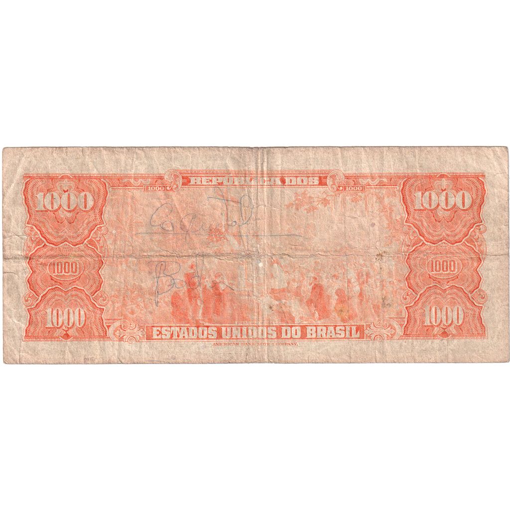 Brasil, 
  
  1 Cruzeiro Novo por 1000 Cruzeiros, 
  
  FV (20-25)