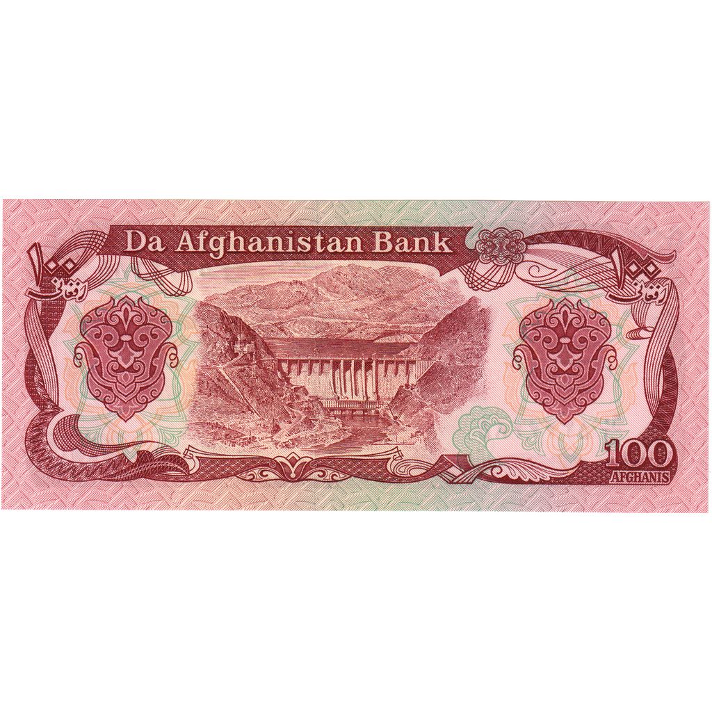 Afganistán,

100 afganos,

UNC (65-70)