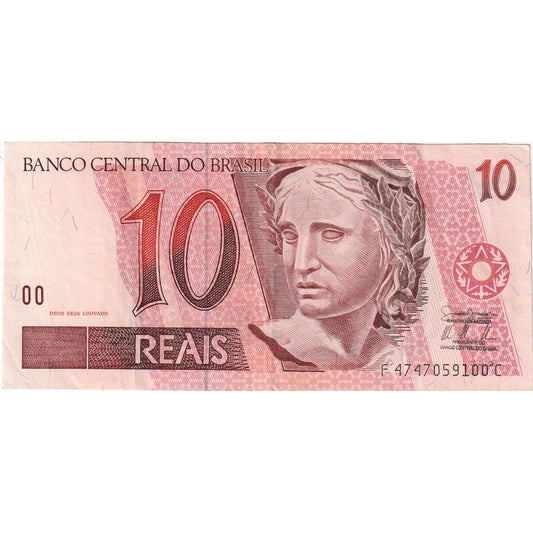 Brasil,
 
 10 reales,
 
 UA(55-58)