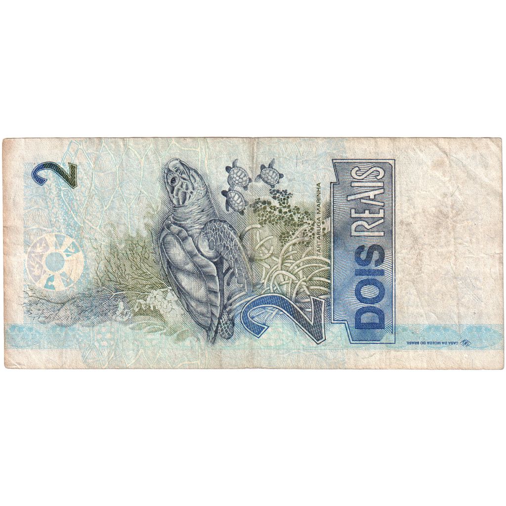 Brasil,

2 reales,

Sin fecha (2001)