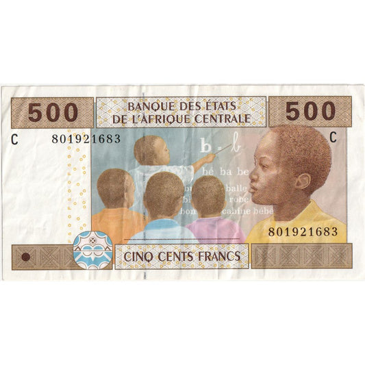 Estados de África Central,

500 francos,

2002