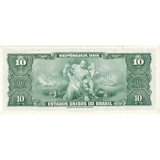 Brasil,
 
 10 cruzeiras,
 
 UNC(63)