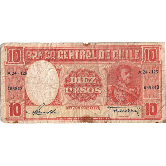 Chile, 

10 pesos = 1 cóndor, 

MB (20-25)