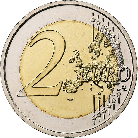 Eslovaco, 
  
  2 euros, 
  
  10. Jahrestag – Beitritt zur Europäischen Union