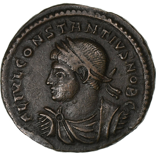 Constancio II, 
  
  Follis, 
  
  328-329