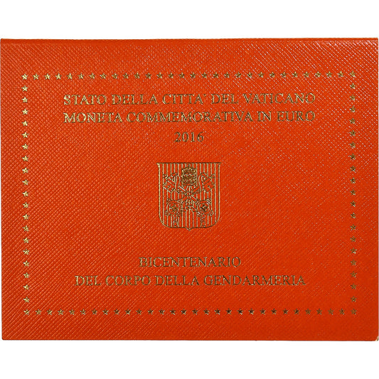 Vaticano, 
  
  2 euros, 
  
  Gendarmería Zweihundertjahrfeier der Vatikanischen