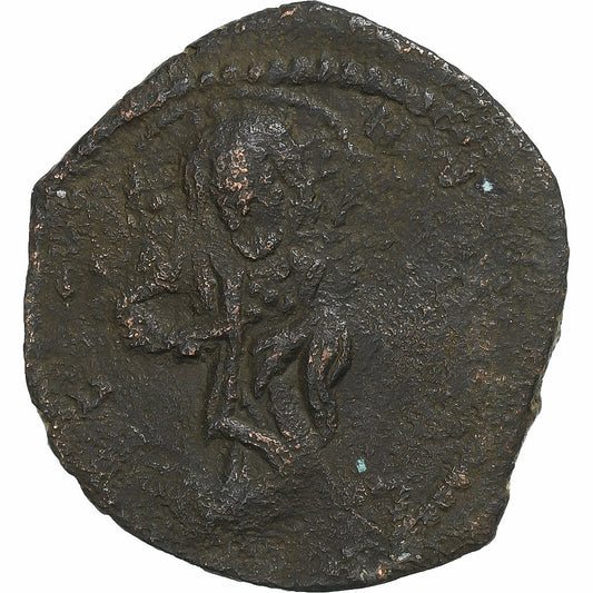 Konstantinos X,
 
 con Eudokia,
 
 Follis