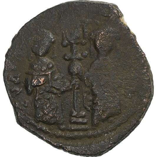 Konstantinos X,
 
 con Eudokia,
 
 Follis