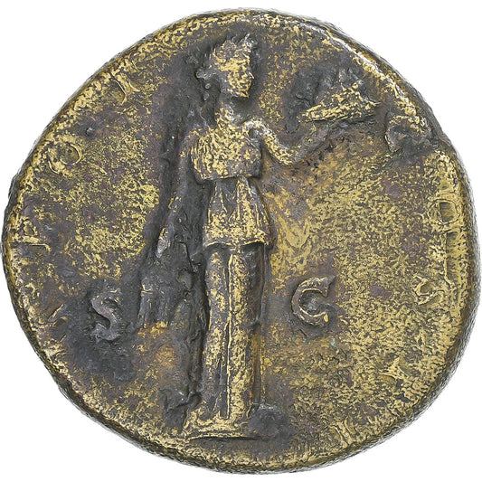 Antonino Pío 
  
  sestercio, 
  
  139