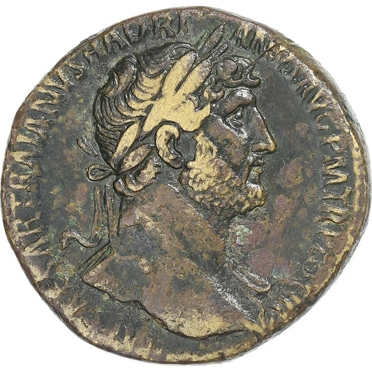 Adriano,
 
 sestercio,
 
 120-121
