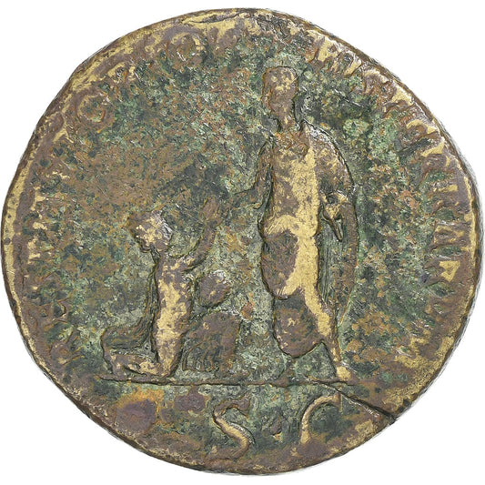 Adriano,
 
 sestercio,
 
 120-121