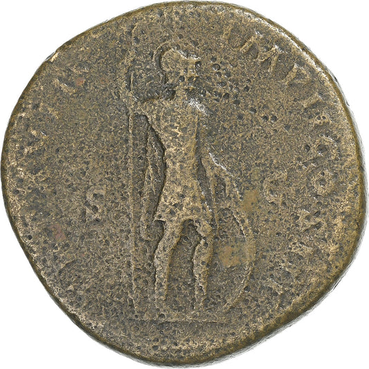 Marco Aurelio,
 
 sestercio,
 
 163-164