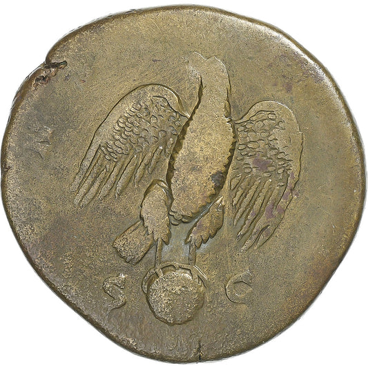 Divus Marco Aurelio, 
  
  sestercio, 
  
  180