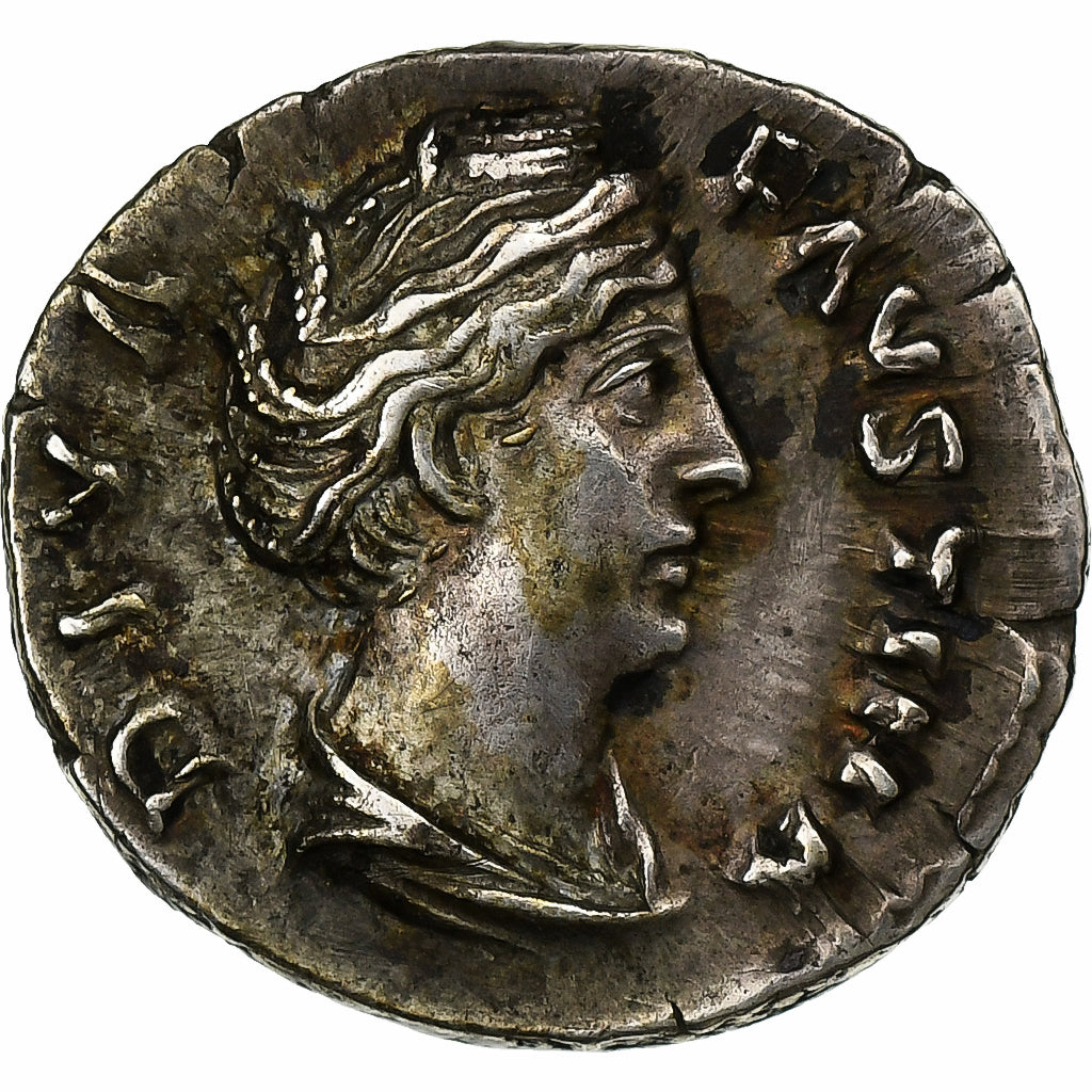 Diva Faustina I,
 
 Dinar,
 
 141 aC