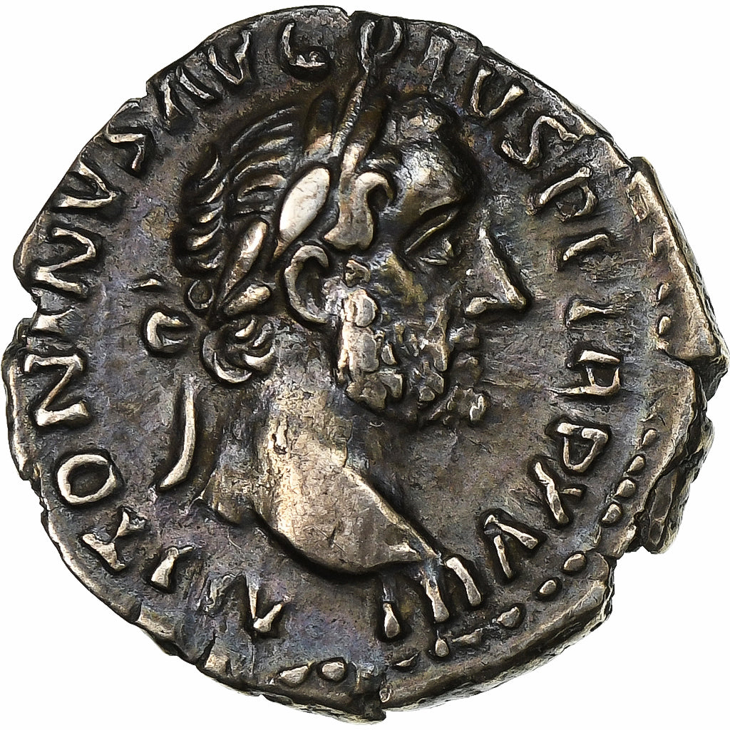 Antonino Pío 
  
  Dinar, 
  
  154-155