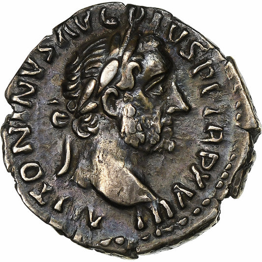 Antonino Pío 
  
  Dinar, 
  
  154-155