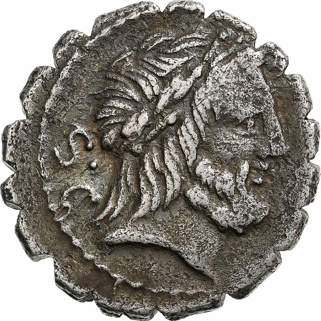 Antonia, 
  
  Serrato denario, 
  
  83-82 a.C.