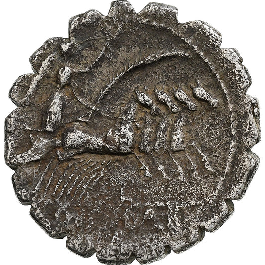 Antonia, 
  
  Serrato denario, 
  
  83-82 a.C.