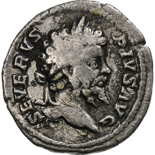Septimio Severo, 
  
  Dinar, 
  
  202