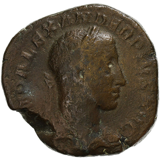 Severo Alejandro,
 
 sestercio,
 
 231-235