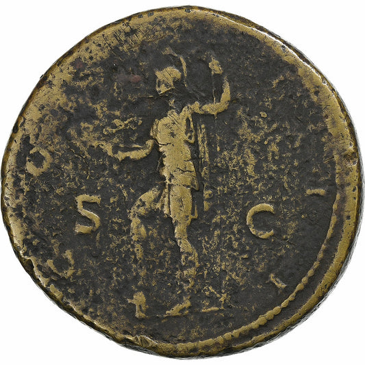 Adriano,
 
 sestercio,
 
 125-127