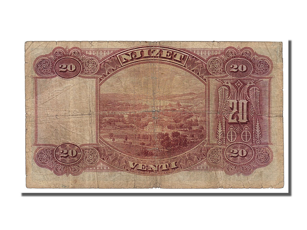 Billete de banco,

Albania,

20 francos Ari