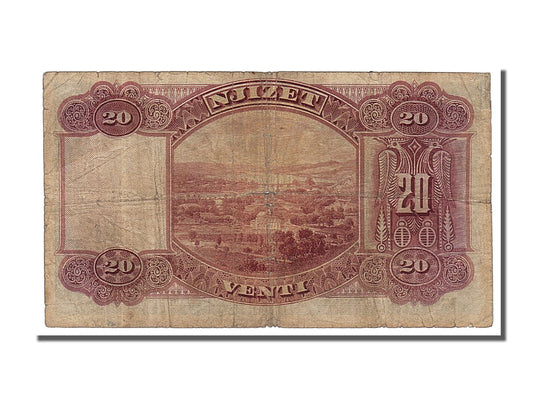 Billete de banco,

Albania,

20 francos Ari