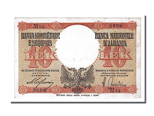 Billete de banco,
 
 albania,
 
 10 minutos