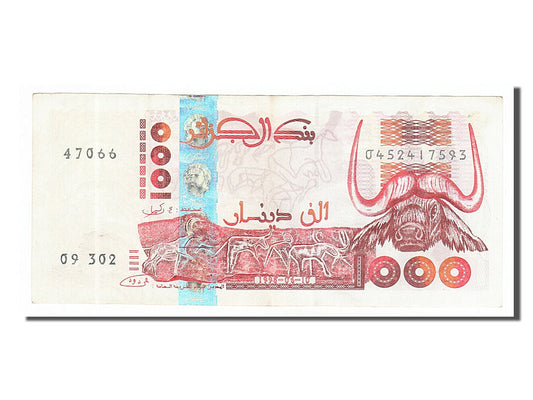 Billete de Argelia, 1000 dinares