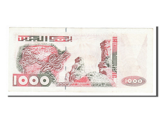 Billete de Argelia, 1000 dinares